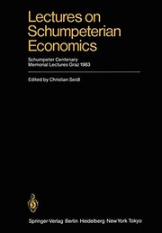 Front cover of Lectures on Schumpeterian economics by Christian Seidl