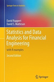 Cover of Statistics and Data Analysis for Financial Engineering by David Ruppert