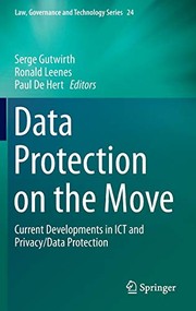 Cover of Data Protection on the Move by Serge Gutwirth