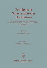 Front cover of Problems of Solar and Stellar Oscillations by D. O. Gough