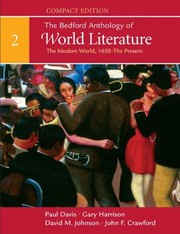 Front cover of The Bedford Anthology of World Literature, Compact Edition, Volume 2 by Paul Davis