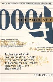 Front cover of Vocabulary 4000 by Jeff Kolby