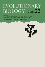 Front cover of Evolutionary biology by Max K. Hecht