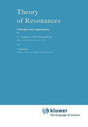 Front cover of Theory of Resonances by V.I. Kukulin