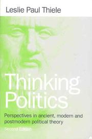 Front cover of Thinking politics by Leslie Paul Thiele