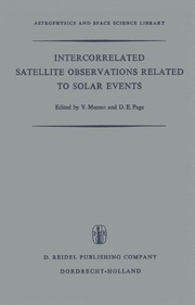 Front cover of Intercorrelated Satellite Observations Related to Solar Events by V. Manno