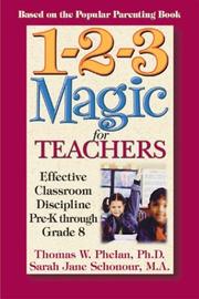 Front cover of 1-2-3 magic for teachers by Phelan, Thomas, W.