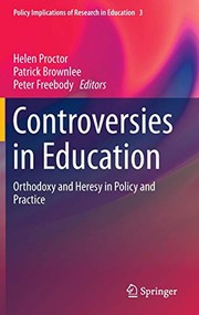 Front cover of Controversies in Education by Helen Proctor