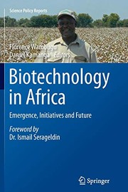 Front cover of Biotechnology in Africa by Florence Wambugu