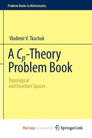 Cover of A Cp-Theory Problem Book by Vladimir V. Tkachuk