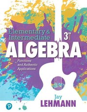 Cover of Elementary & intermediate algebra by Jay Lehmann