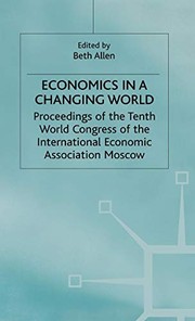 Front cover of Economics in a Changing World : Volume 2 by Beth Allen