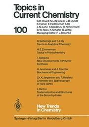 Front cover of New Trends in Chemistry by L. Barton