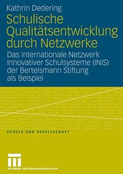 Front cover of Schulische Qualitätsentwicklung durch Netzwerke by Kathrin Dedering