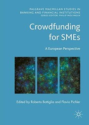 Cover of Crowdfunding for SMEs by Roberto Bottiglia