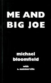 Cover of Me and Big Joe by Michael Bloomfield