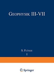 Cover of Geophysik III / Geophysics III by Karl Rawer