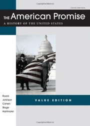 Front cover of The American Promise Value Edition, Combined Version by James L. Roark