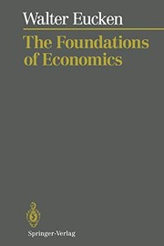 Cover of The Foundations of Economics by Walter Eucken