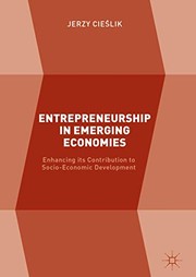 Front cover of Entrepreneurship in Emerging Economies by Jerzy Cieślik
