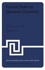 Cover of Excited States in Quantum Chemistry by Cleanthes A. Nicolaides