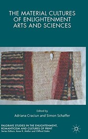 Front cover of The Material Cultures of Enlightenment Arts and Sciences by Adriana Craciun