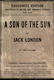 Front cover of A Son of the Sun by Jack London