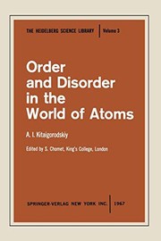 Front cover of Order and Disorder in the World of Atoms by A.I. Kitaigorodskiy; Chomet