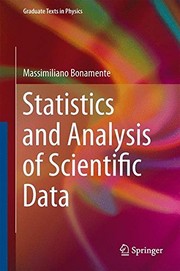Front cover of Statistics and Analysis of Scientific Data by Massimiliano Bonamente