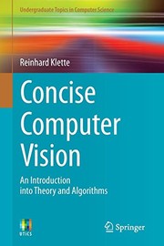 Cover of Concise Computer Vision by Reinhard Klette