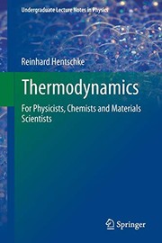 Front cover of Thermodynamics by Reinhard Hentschke