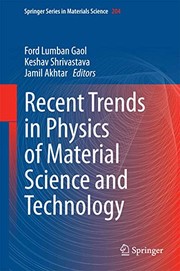 Front cover of Recent Trends in Physics of Material Science and Technology by Ford Lumban Gaol