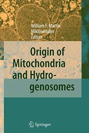 Cover of Origin of Mitochondria and Hydrogenosomes by Martin, William F.