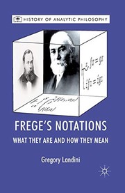 Cover of Frege's notations by Gregory Landini
