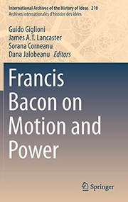Front cover of Francis Bacon on Motion and Power by Guido Giglioni