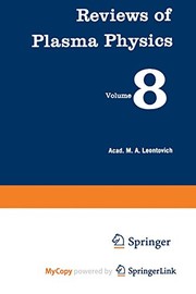 Front cover of Reviews of Plasma Physics / Voprosy Teorii Plazmy / by M. A. Leontovich