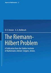 Cover of The Riemann-Hilbert Problem : A Publication from the Steklov Institute of Mathematics Adviser by D. V. Anosov