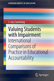 Front cover of Valuing Students with Impairment by J. Joy Cumming