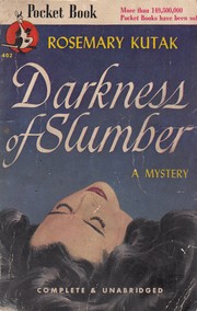 Front cover of Darkness of Slumber by Rosemary Kutak