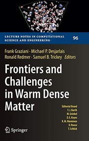 Front cover of Frontiers and Challenges in Warm Dense Matter by Frank Graziani