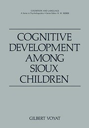 Cover of Cognitive development among Sioux children by Gilbert Voyat