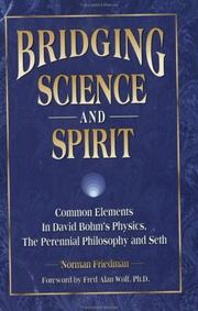 Front cover of Bridging science and spirit by Norman Friedman
