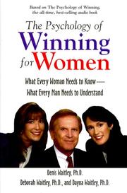 Front cover of The psychology of winning for women by Denis Waitley