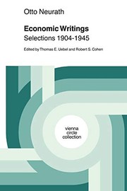 Cover of Economic Writings by Otto Neurath