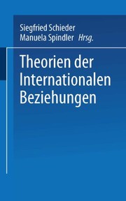 Front cover of Theorien der Internationalen Beziehungen by Siegfried Schieder