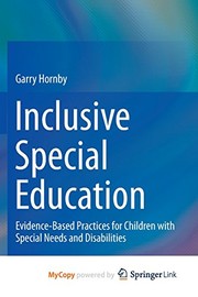 Front cover of Inclusive Special Education by Garry Hornby