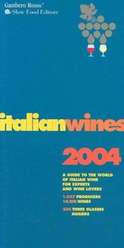Cover of Italian Wines 2004 by Unknown