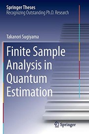 Cover of Finite Sample Analysis in Quantum Estimation by Takanori Sugiyama