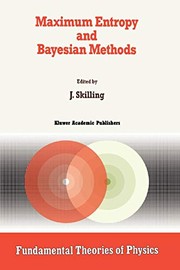 Cover of Maximum Entropy and Bayesian Methods by John Skilling