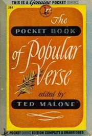 Front cover of The Pocket Book of Popular Verse by Malone, Ted